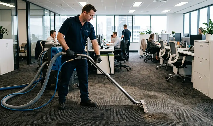 How Professional Carpet Cleaning Extends Office Floor Lifespans